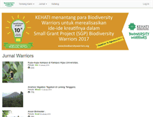 Tablet Screenshot of biodiversitywarriors.org